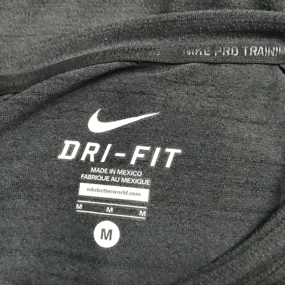 Nike Dri Fit Short Sleeve Tee Charcoal Medium - Picture 4 of 4